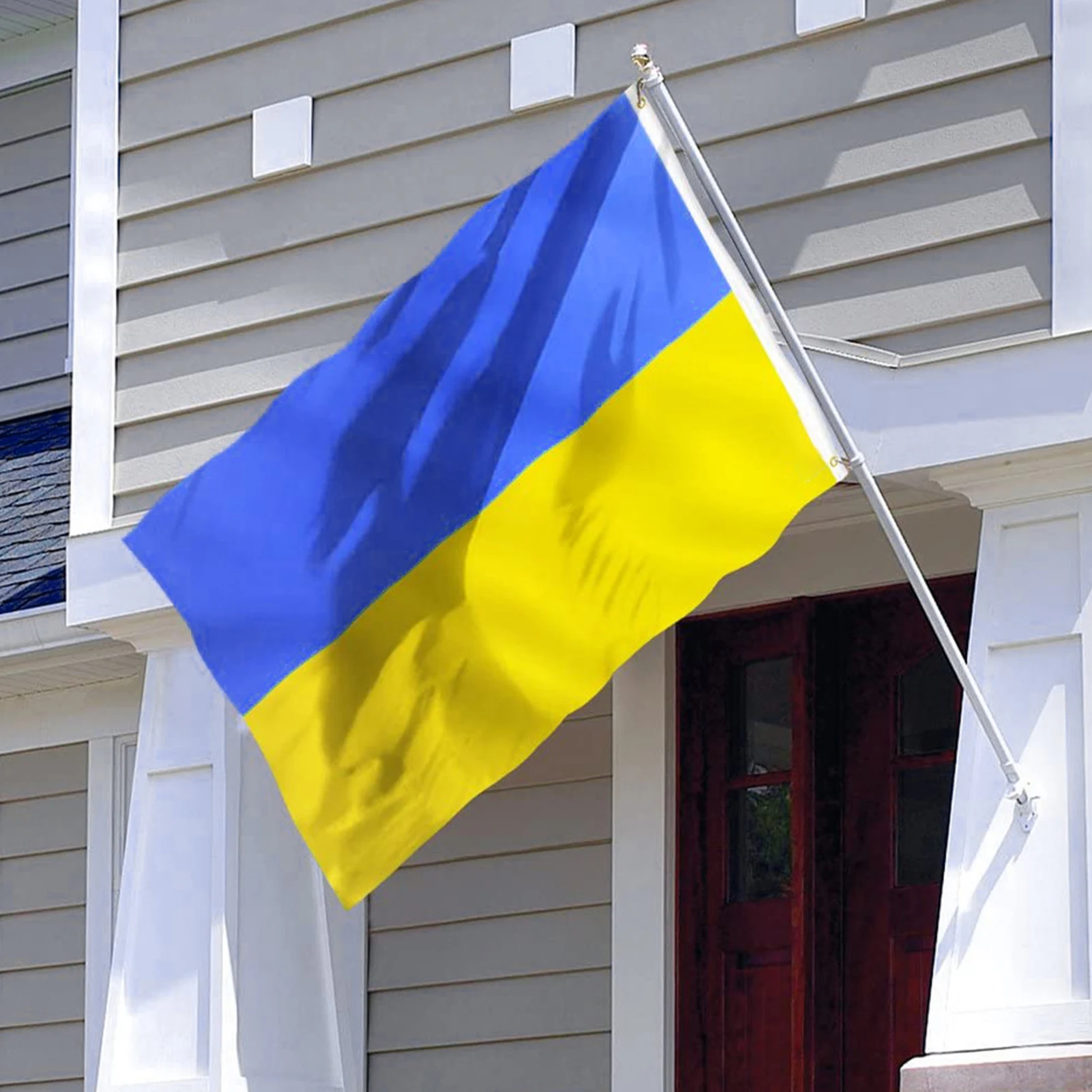 

1PC 90*150cm Blue Yellow Ua Ukr Ukraine Flag for Decoration No. 4 Polyester Flag