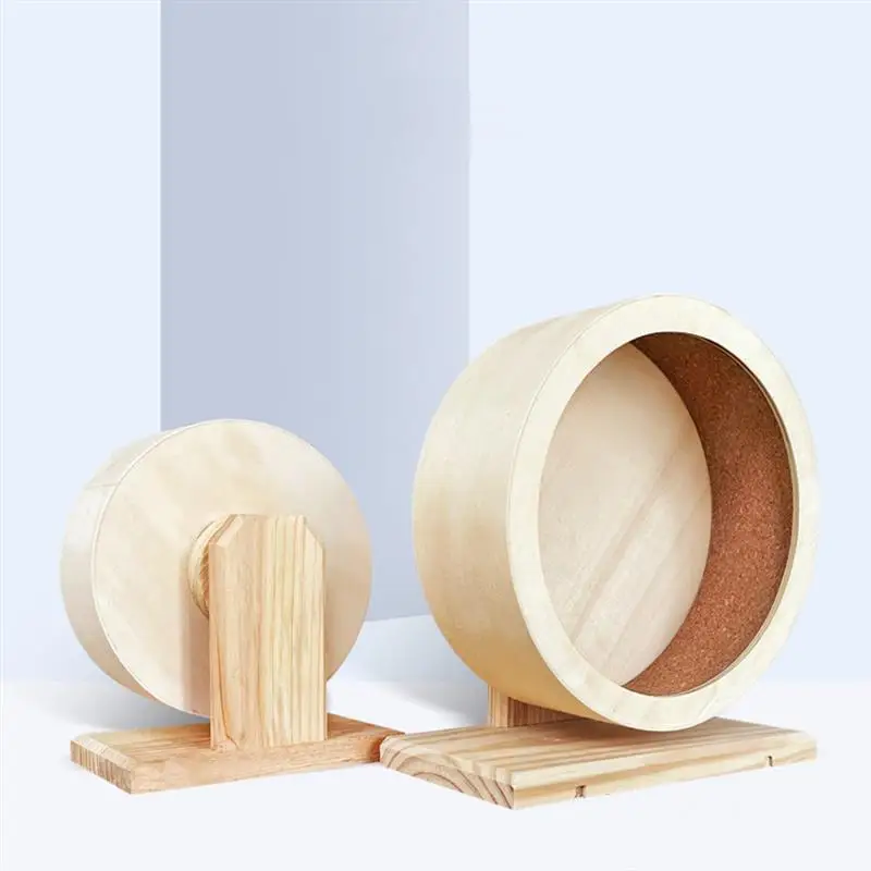 

Колесо для хомяка, деревянное колесо для бега, бесшумное дизайнерское маленькое домашнее животное