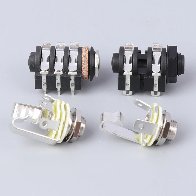 

REAN TRS Stereo 6.35mm Metal Female Jack 3 Pole NYS230 Audio Panel Mounting Socket 1/4" TS Mono Jack PCB Socket NYS215