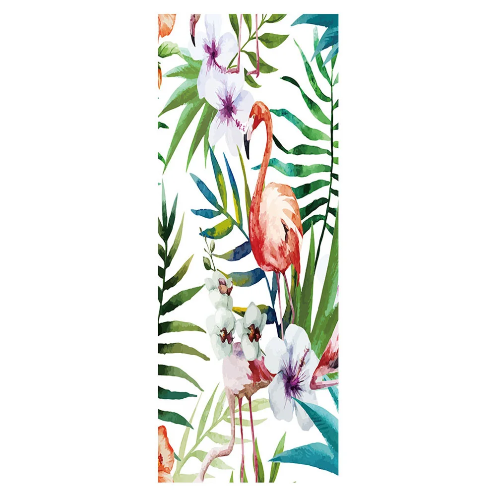 

2 Pcs Self-Adhesive Paper Decoration 3D Door Wallpaper Mural Creative Wall Stickers Three-dimensional