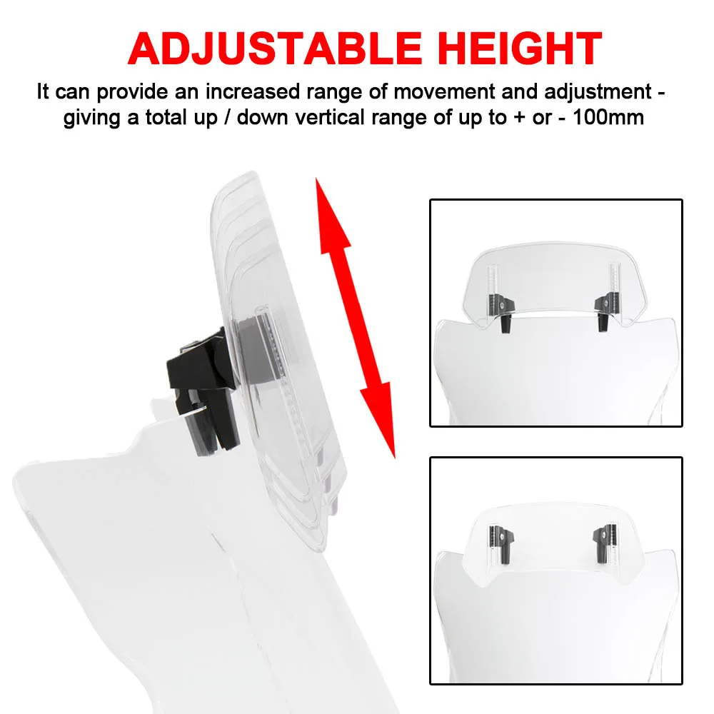 Регулируемый ветровой дефлектор для Yamaha MT07 MT09 MT10 R1 R3 FZ6 TMAX560