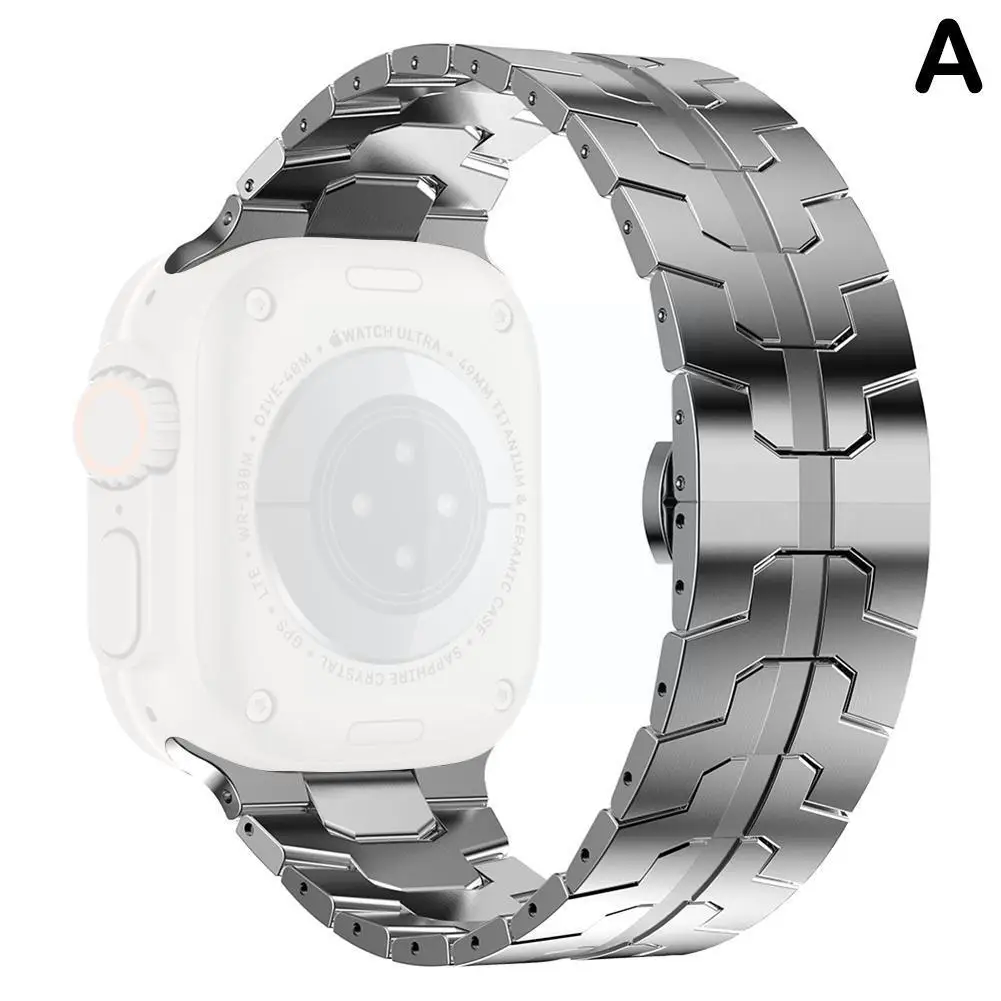 

Для Ремешка 49 мм 45 мм 41 мм Ultra Series 8 7 6 5 4 44 мм 40 мм для 42 мм 38 мм Business Steel St M2z9