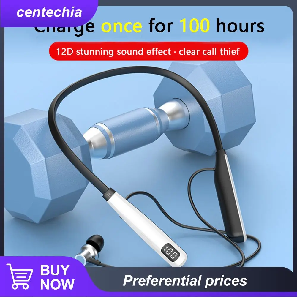 

With Mic Super Long Standby Earbuds Wireless Earplugs Headset For Y10 Mini Neck-hanging Music Earplugs Binaural New