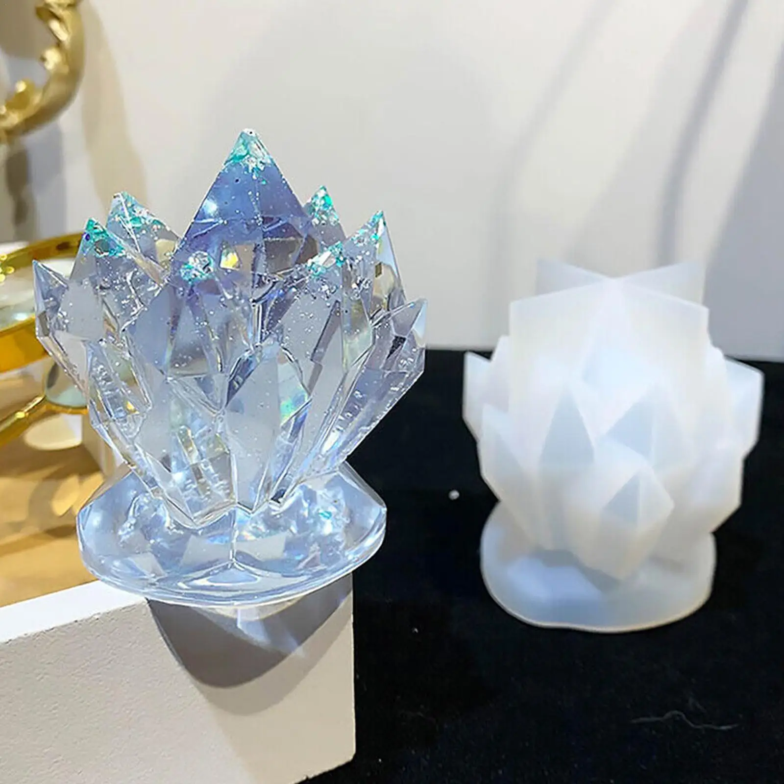 

Iceberg Shape Silicone Candle Mold Crystal Cluster Candle Plaster Soap DIY Soy Resin Wax Aromatherapy Mold Mold Wax Mold DI H8X9