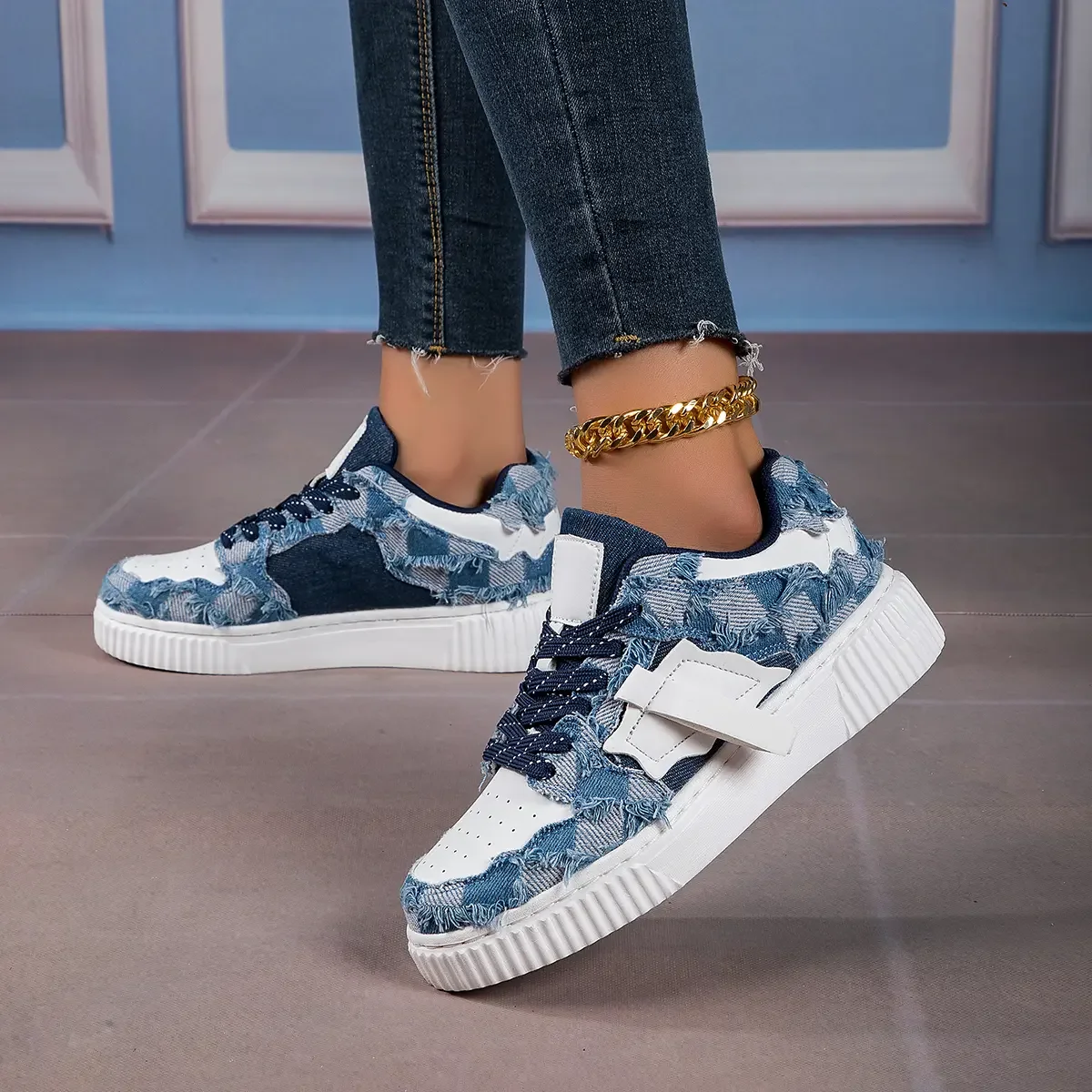 Женские туфли Snwakers женские джинсовые женская обувь