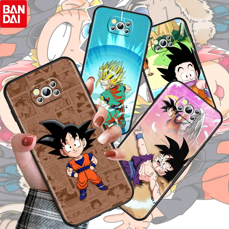 

Anime Dragon Ball Little Goku For Xiaomi Poco M4 X3 F3 GT NFC M3 C3 M2 F2 F1 X2 Pro Mi Mix3 Soft Silicone Black Phone Case Cover
