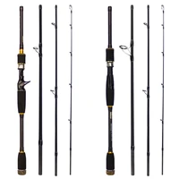 4 section sub pole short carbon fishing rod portable inserting rod 2 1m m adjustable fishing rod long throw fishing rod