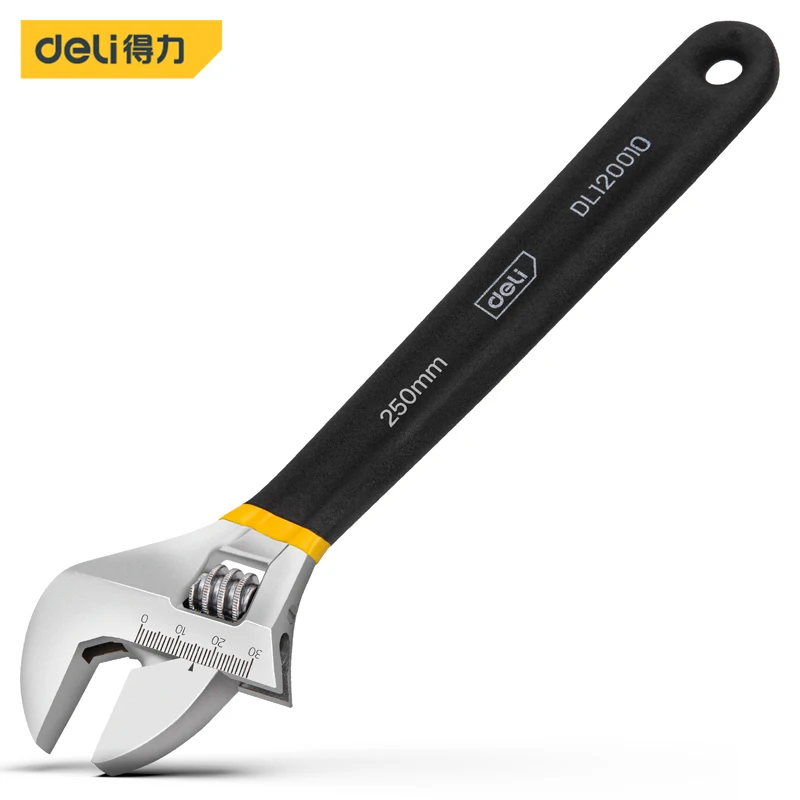 

6 Inch/8 Inch/10 Inch/12 Inch Plastic Handle Adjustable Wrench Rust Proof Flexible Worm Nut Multi Specification Hand Tool