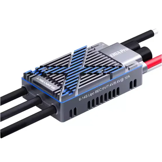 Фото SUNNYSKY ESC New X130A HV SBEC 6-14S Lipo 130A 12V BEC для самолетов с фиксированным крылом, вертолетов и круизных квадрокоптеров AA №3