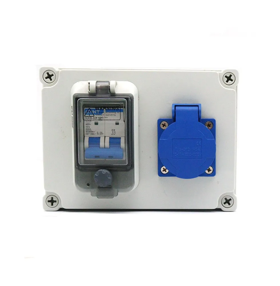 Водонепроницаемая уличная розетка 16А