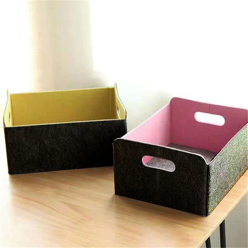 

Скандинавская войлочная детская корзина для гостиной, серая складная коробка-органайзер для всякой всячины, детские игрушки, тканевые носк...