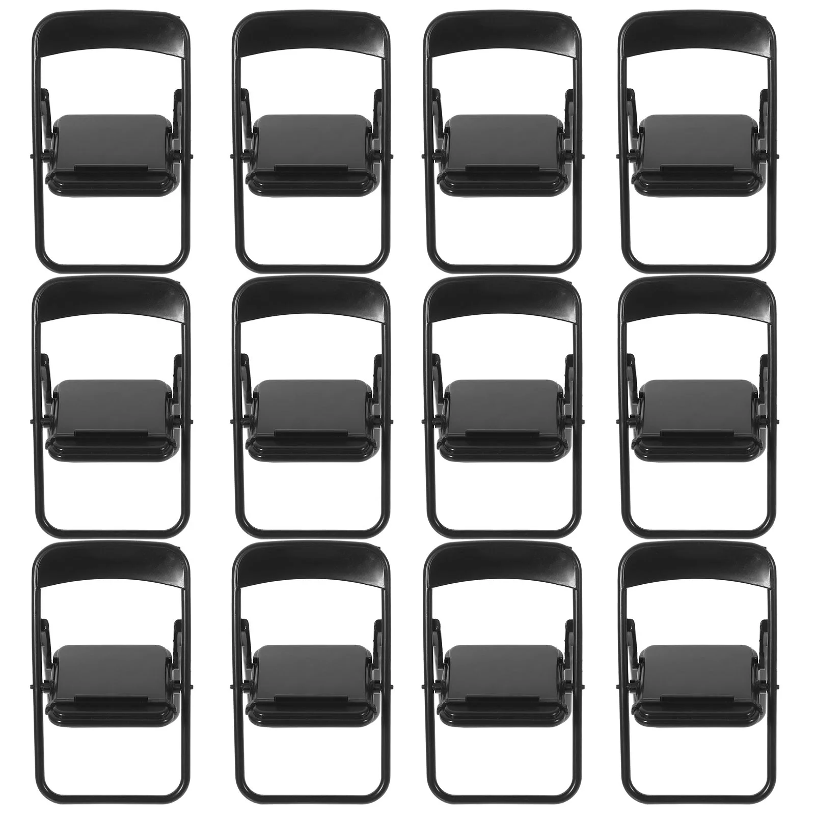 12 шт. складной стул миниатюрный декор сцены жизни смартфоны настольная подставка