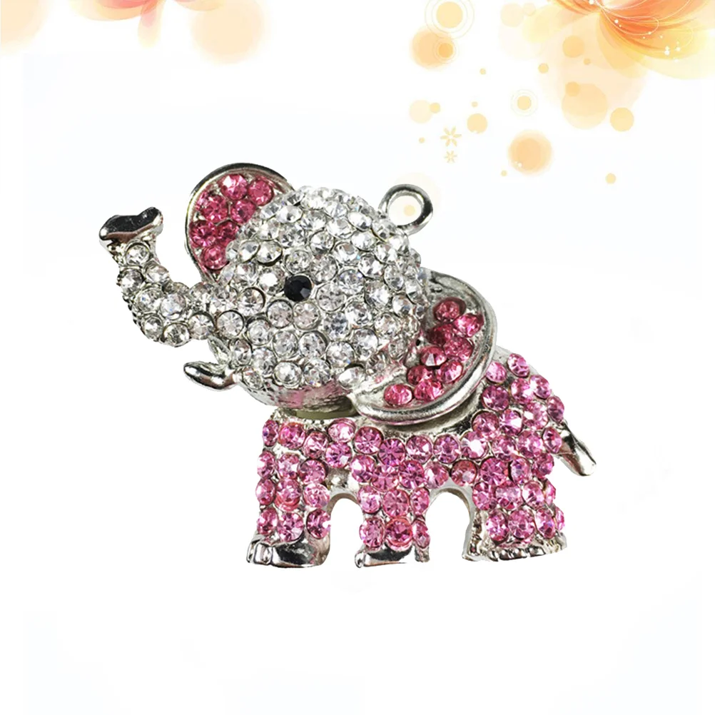 

Diamond-mounted Elephant Car Air Outlet Perfume Clip Air Freshener Diffuser Ornament Automobile Perfume (Silver)