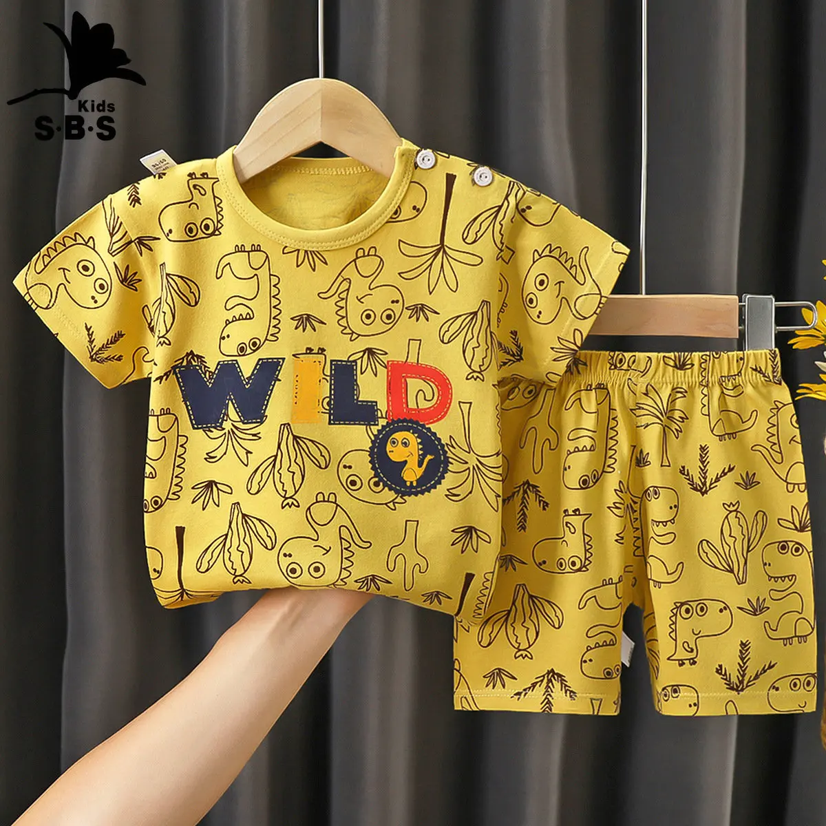 

Детский костюм с коротким рукавом, хлопковая летняя детская одежда, футболка для девочек, 2 предмета, одежда для девочек