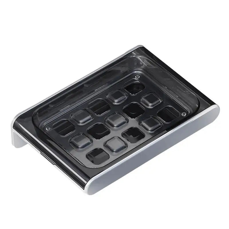 

Soap Dish For Shower Wall Self Draining Trays For Soap Wall Mounted Soap Bar Saver No-drilling Sponge Holder For Shower Bathroom