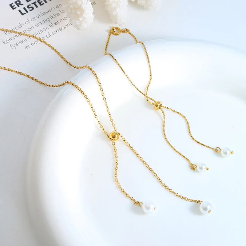 

Элегантное ожерелье, модное ожерелье, сетка, ожерелье с красным жемчугом, браслет, вертикальная квадратная цепь, тянущие ювелирные изделия