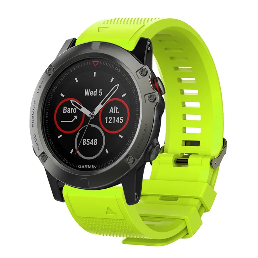 Ремешок для часов 20 22 26 мм для Garmin Fenix 8 43 мм 47 мм 51 мм E 7S 7 7X 6S 6 6X Pro 5S 5 5X Enduro 3 2 Силиконовый ремешок QuickFit Браслет (art.: 3920cd05ec0bd) - 3920cd05ec0bd