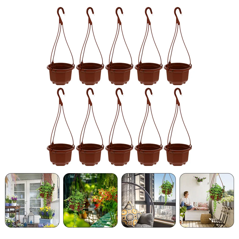 

Hanging Flower Planter Basket Pot Wallpots Holder Orchid Farmhouseplanters Garden Window Container Fence Vertical Box