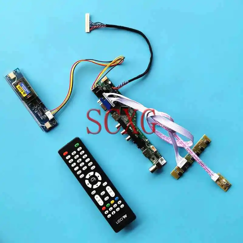 

For B170PW02 B170PW04 B170PW07 Laptop Screen Controller Board VGA HDMI-Compatible AV USB LVDS 30 Pin 2CCFL 17" DIY Kit 1440*900