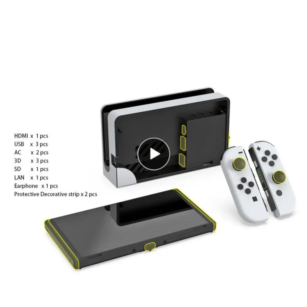 

Switch Oled Game Console Dust Plug Set Switch Console Dust Net Set Host Dust Plug Set Silicone Game Console Switch