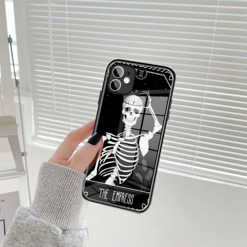 Чехол для телефона Le Tarot из закаленного стекла IPhone 14 13 11 12 Pro 8 7 Plus X MAX XR XS MINI