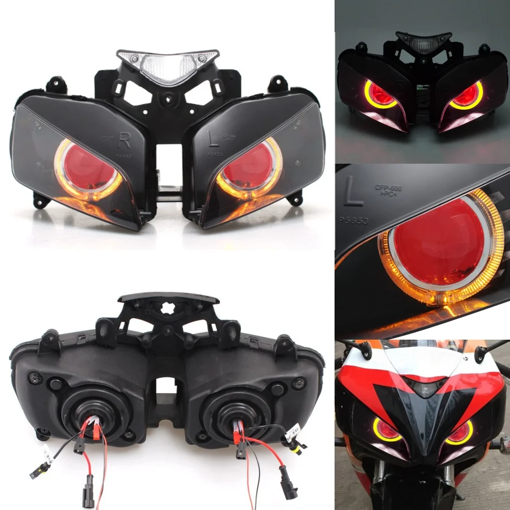 Мотоциклетная фара на заказ ксеноновая проектор HID в сборе для Honda CBR1000RR 2004-07 Faro para - Цена: 24770