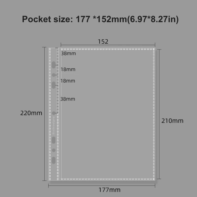

Большая папка для фотокарт BigA5, 3 кольца, 4 кармана
