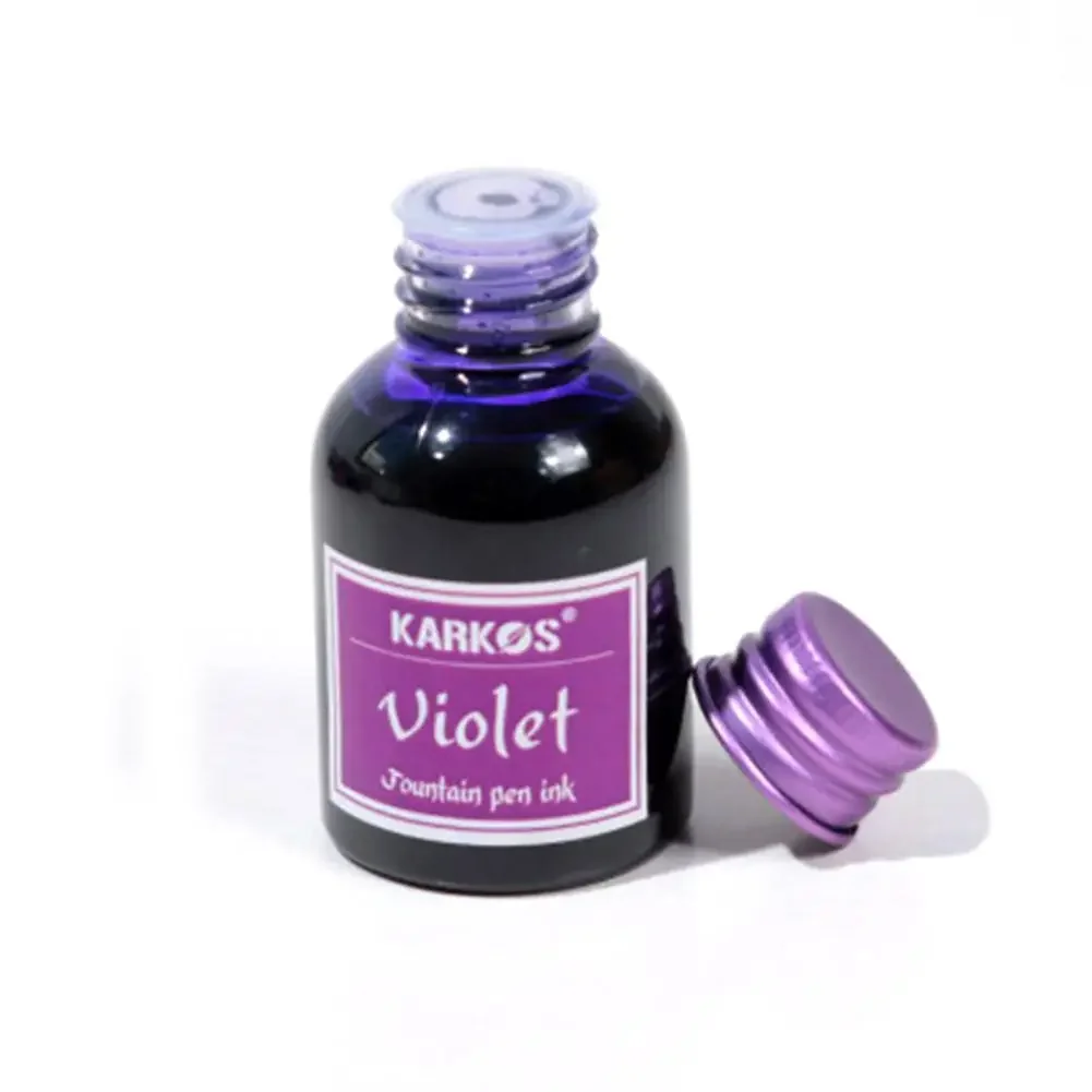 Ручка перьевая разноцветная с чернилами 30 мл