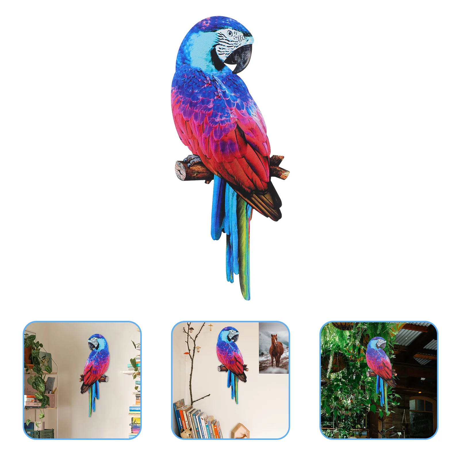 

Hanging Fence Decoration Bird Wall Sculpture Home Decor Realistic Metal Bird Bird Hanging Decoration Outdoor Statues