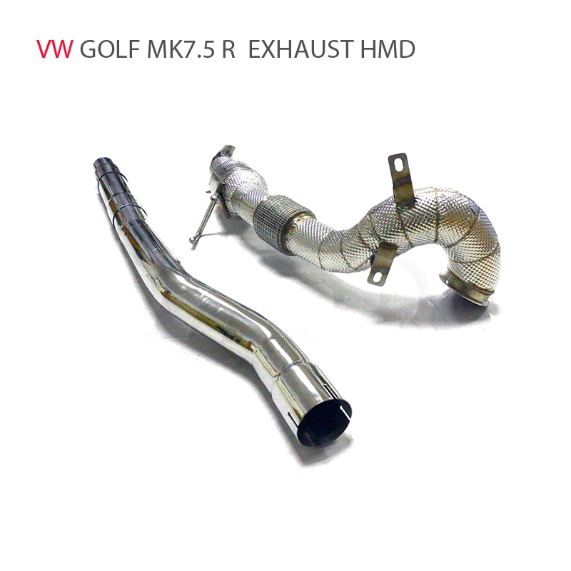 

HMD Car Accessories Exhaust Downpipe Manifold For Volkswagen VW Golf 7.5R With Catalytic Converter Header Catless Pipe