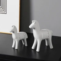 modern fashion minimalist ceramic horse decoration living room home decoration creative craft decoration accessories crafts gift