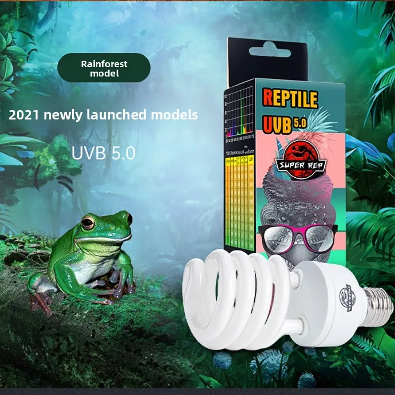 Энергосберегающая лампа SuperRep Reptile UVB-лампочка UVB для черепах и бородатых драконов - светильник для игры в терариумах с синтезацией кальция (art.: 3920cf7475ecc) - 3920cf7475ecc