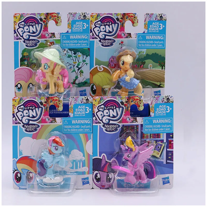 

My Little Pony Twilight Sparkle Applejack Rarity Fluttershy Pinkie Pie Unisex Peripheral Model Children's Toy
