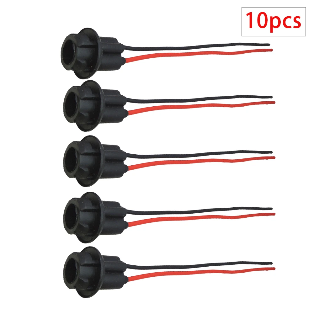 

10Pcs 12V Female Extension Wiring Harness Sockets Adapters Connectors 158 161 168 175 194 2823 2825 2827 904 906 912 921 W5W