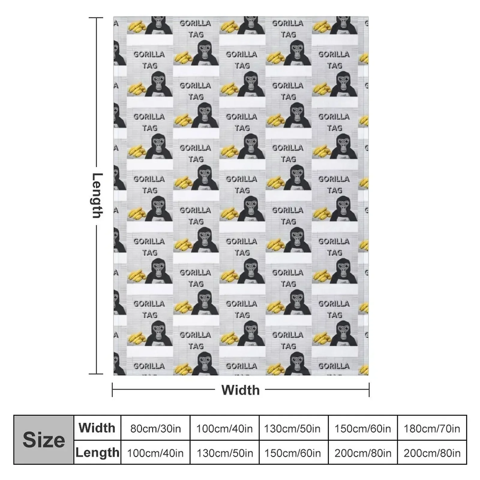 Одеяло с бананами Gorilla Tag винтажные мягкие большие утяжеленные одеяла