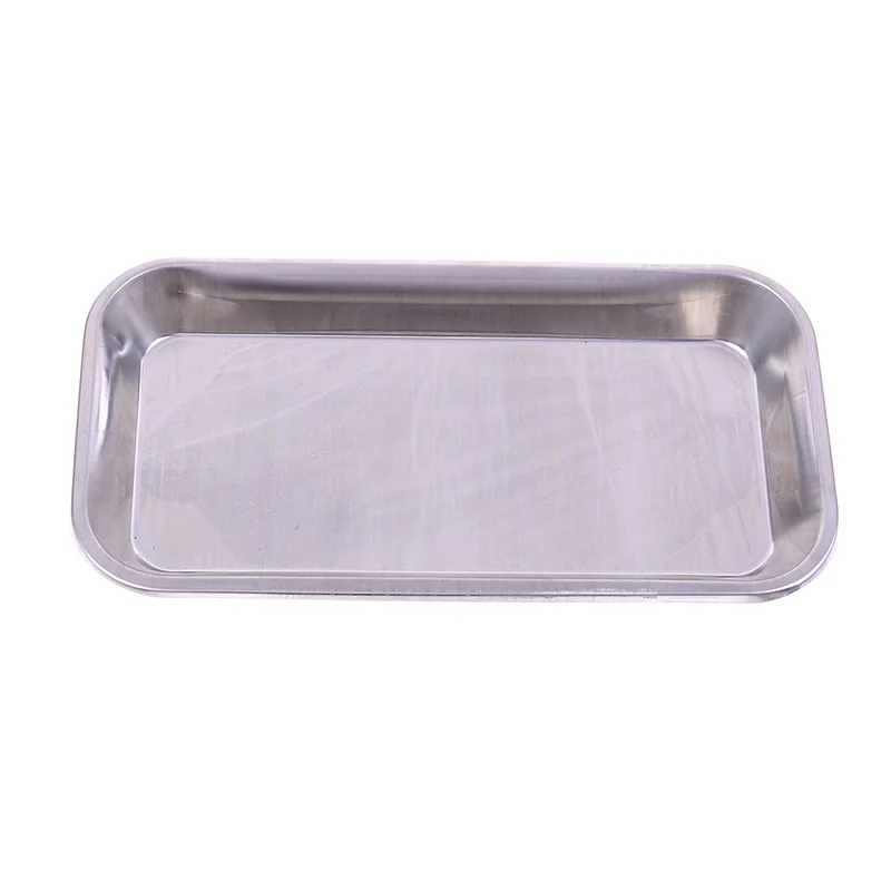 

1PC Edelstahl Kosmetische Lagerung Tray Nail art Ausrüstung Platte Arzt Chirurgische Dental Tray Falsche Nägel Schüssel Tools