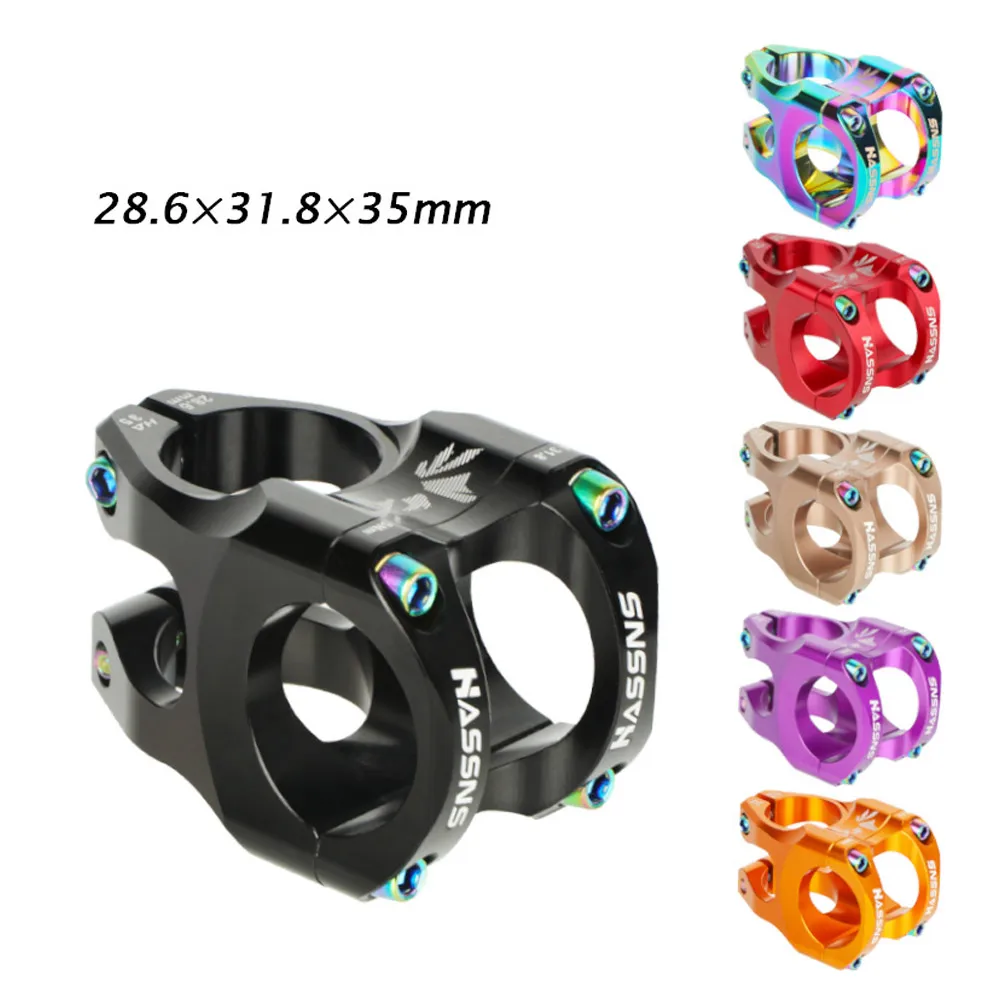 

35mm Ultralight Mountain Bike Handlebar Short Stem MTB Bicycle Aluminum Stem Power Handlebar Throat Stem For Speed Bike Accs