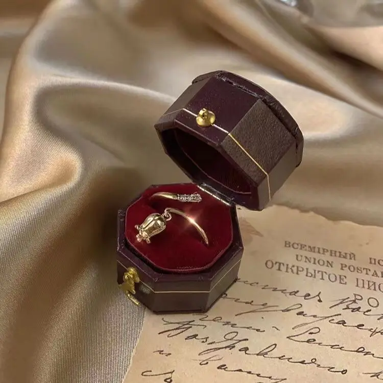 

[Empty Valley You Orchid] Lily of the Orchid s925 Sterling Silver Inlaid Zircon Exquisite Light Luxury Temperament Send Tanabata