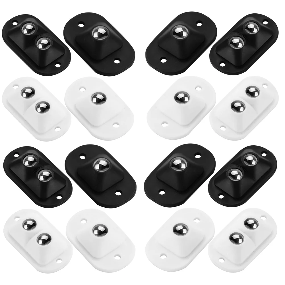 

Adhesive Caster Wheels Mini Swivel Storage Box Wheels For Trash Bin Furniture Tables Chairs Pots Cabinets Ball Wheels