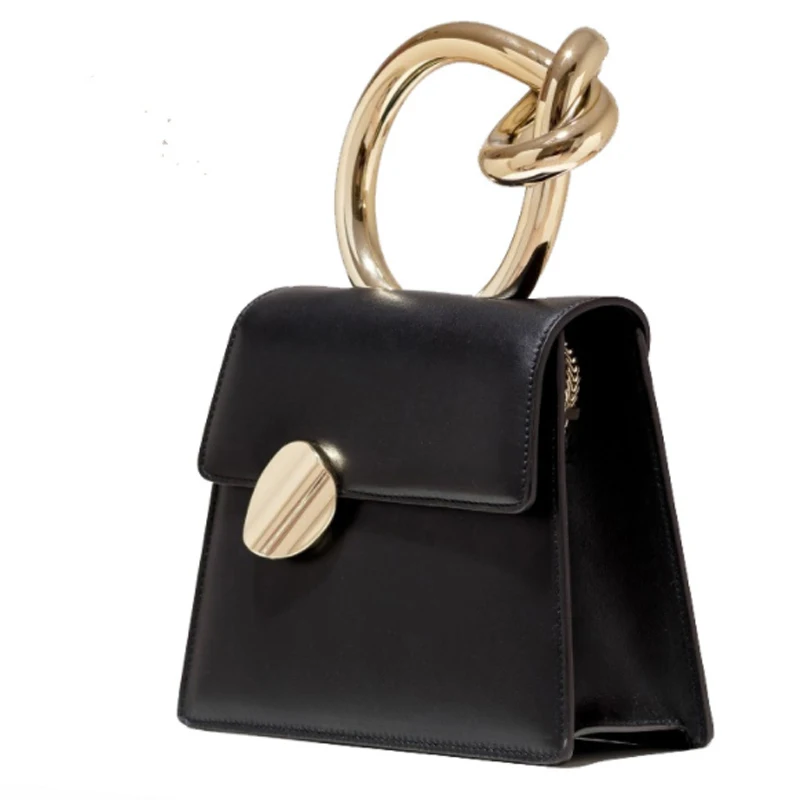 

Simple Design Chain Women Handbag 2022 New Round Portable Shoulder Bag Messenger Bag Small Square Bag