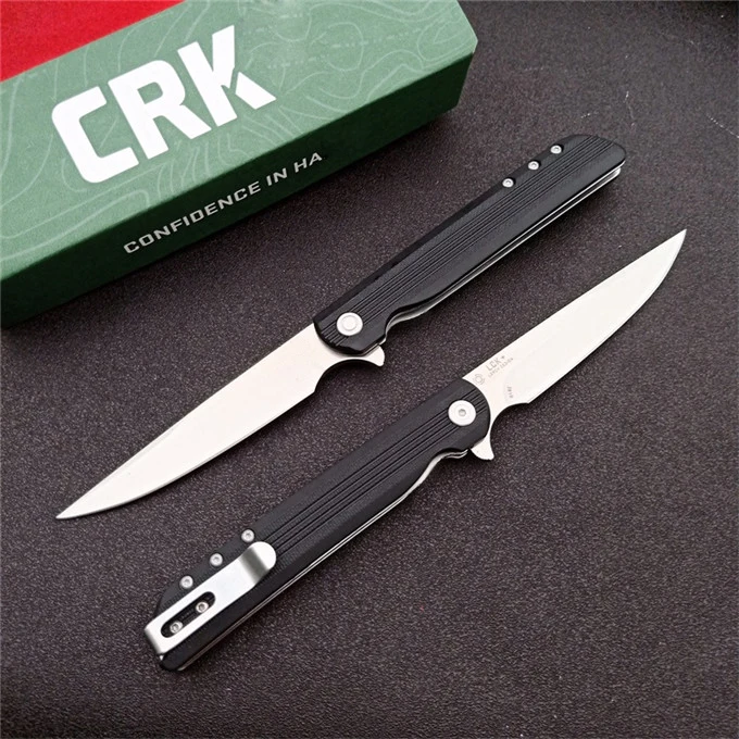 Складной нож CR3810 атласное лезвие с усиленной нейлоновой ручкой и карманным