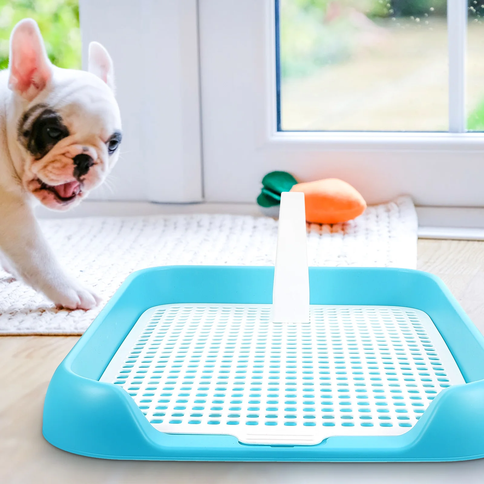 

Pet Toilet Puppy Toilet Anti-Slid Pee Pad Mesh Dog Toilet Potty Tray Litter Box Trainer Bathroom Pet Cleaning Supplies Accessory