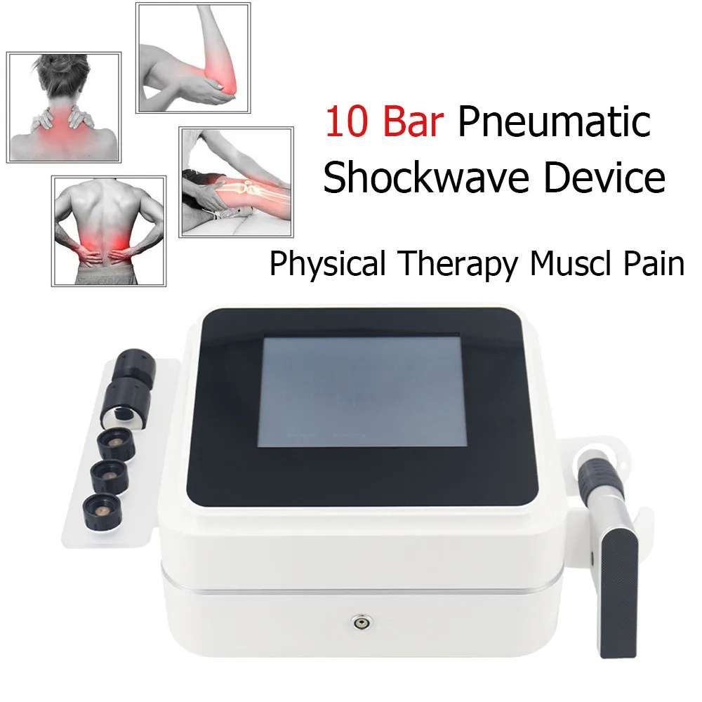 

NEW Shockwave Therapy Machine Pneumatic Shock Wave Device 10 Bar Physiotherapy Erectile Dysfunction Muscl Pain Health Care