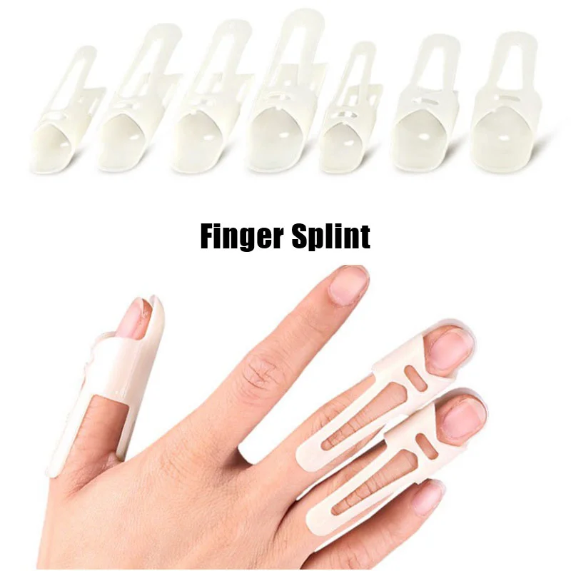 

Adjustable Broken Finger Joint Stabilizer Straightening Mallet Finger Splint Brace Protector Arthritis Knuckle Immobilization