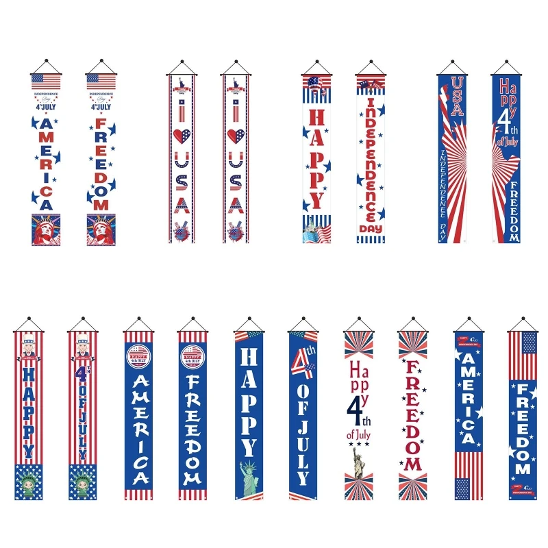 

HXBB, американский День Независимости, подвесной баннер, 1 пара, 4 июля патриотические пары