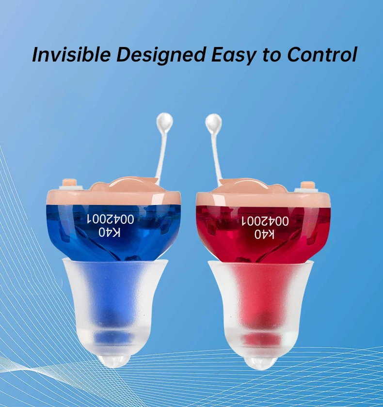 SE41 4-канальный цифровой мини-слуховой аппарат CIC для пожилых батарей невидимый