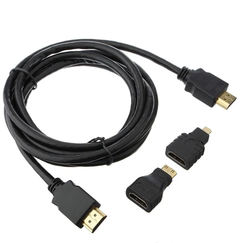 Mini Micro HDMI-совместимый кабель V1.4 позолоченный преобразователь высокая скорость для проектора Xbox 360 HDTV Mini Micro HDMI-совместимый кабель V1.4 позолоченный преобразователь высокая скорость для проектора Xbox 360 HDTV