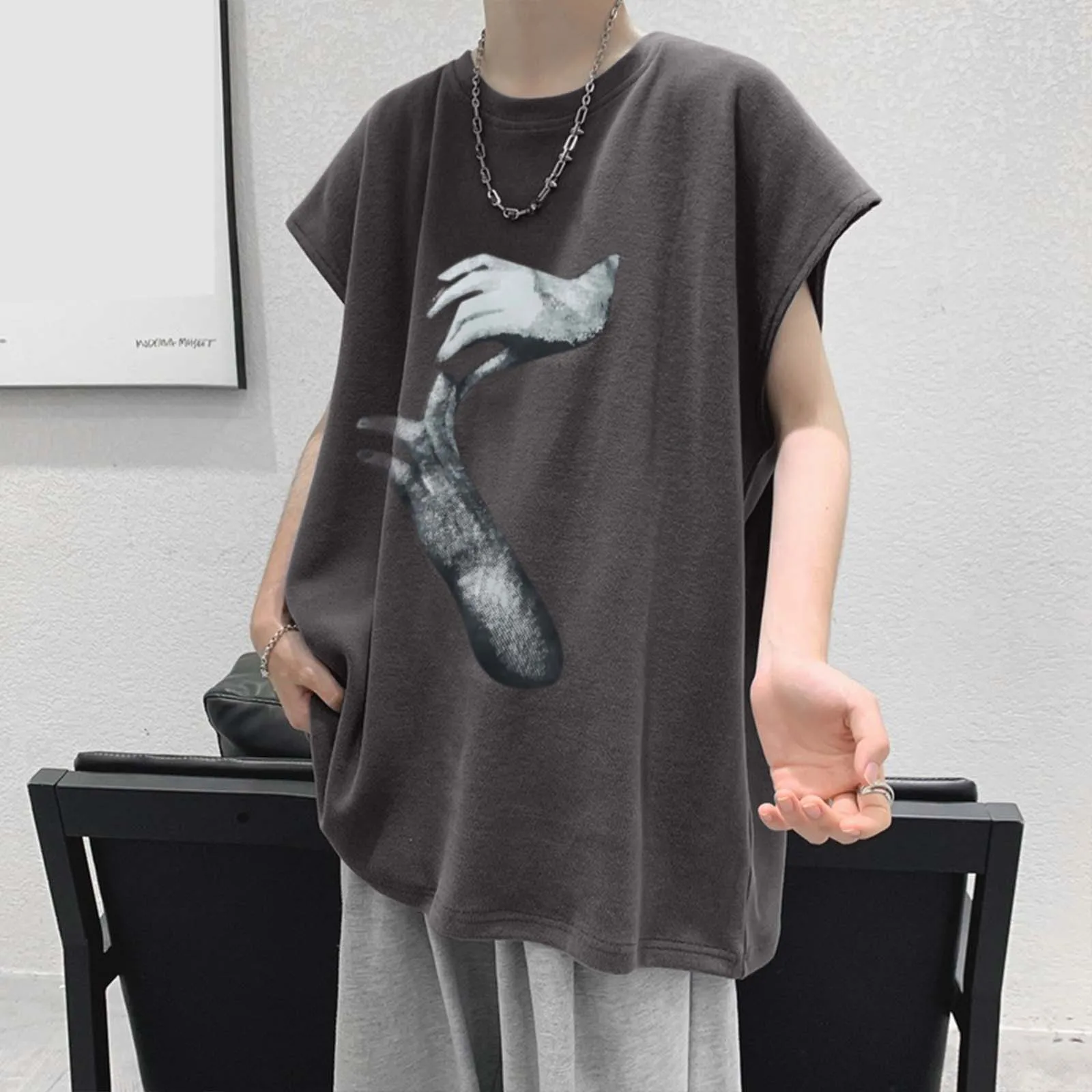 

Male Print Casual Popularity Sleeveless Garment Mens Vest Mens T Shirt Plain