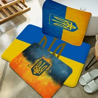 ukraine flag door mat rectangle anti slip home soft badmat front door indoor outdoor mat bedside area rugs