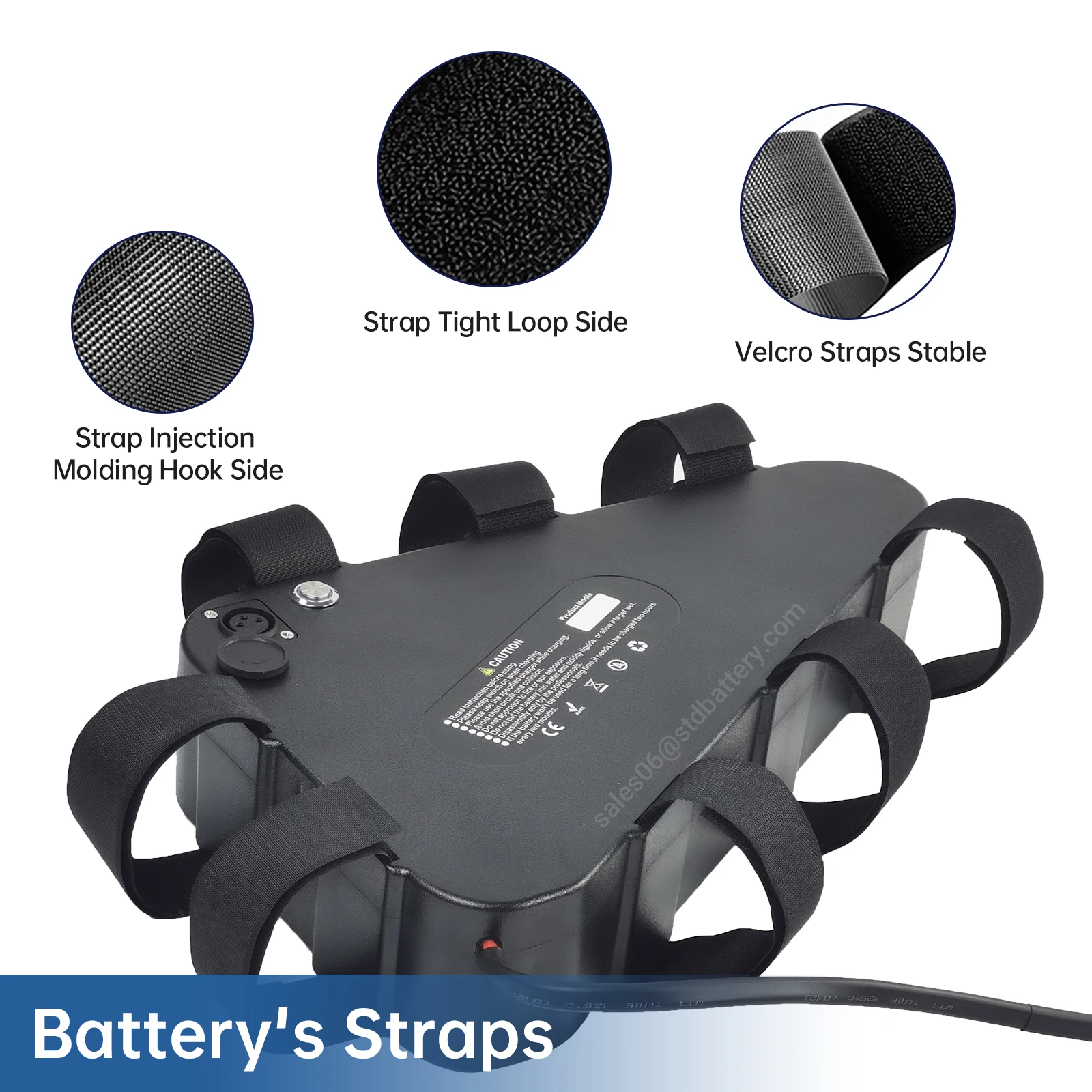 48 в 52 треугольный литий-ионный аккумулятор для электрического велосипеда 100 Вт-1500